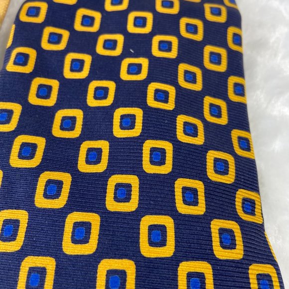 Bundle of 2 Neckties Hart Schaffner Marx Floral Silk/ Happy Jack Geometric Print - Picture 11 of 15